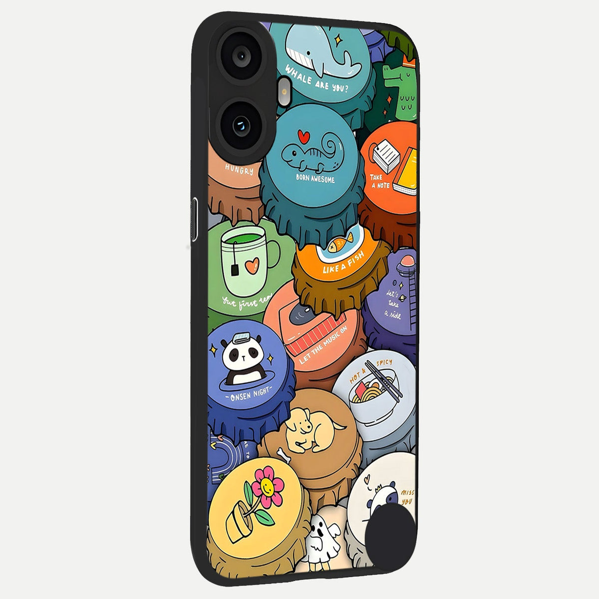 Coins Patterns back cover For CMF Phone 1 slim fit glass case with vibrant aesthetic design