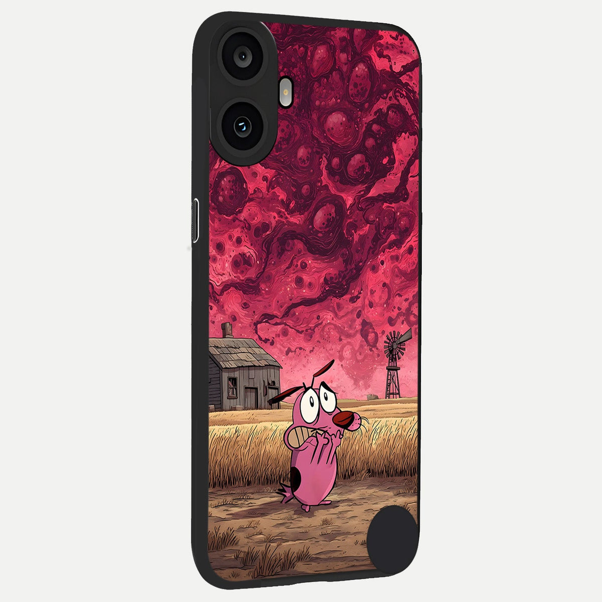 Courage Under Sky back cover For CMF Phone 1 slim fit glass case with vibrant aesthetic design