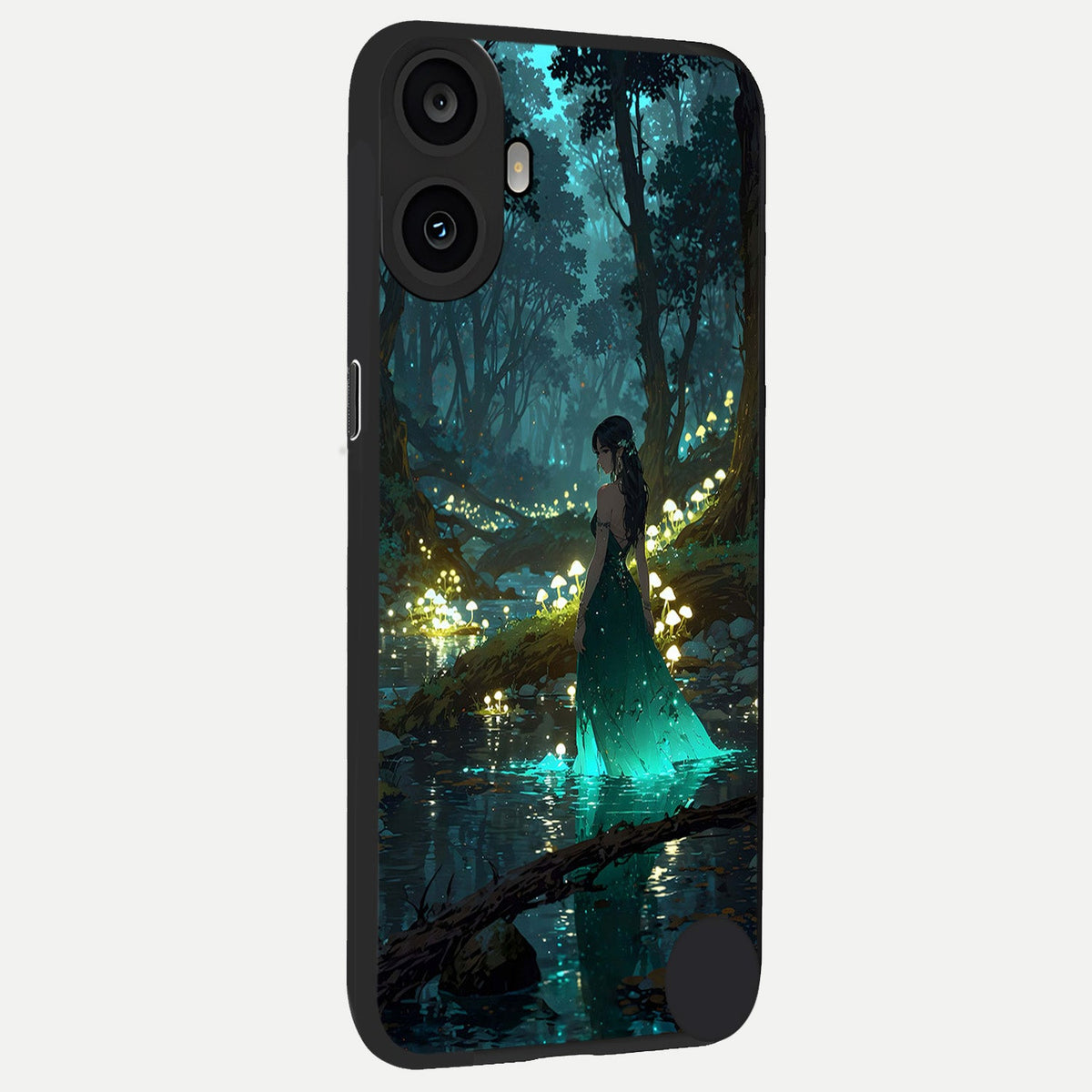 Enchanted Forest Glow back cover For CMF Phone 1 slim fit glass case with vibrant aesthetic design