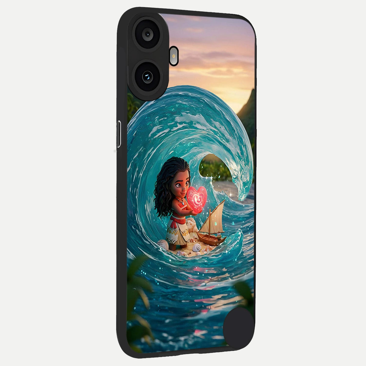Heart of Ocean back cover For CMF Phone 1 slim fit glass case with vibrant aesthetic design