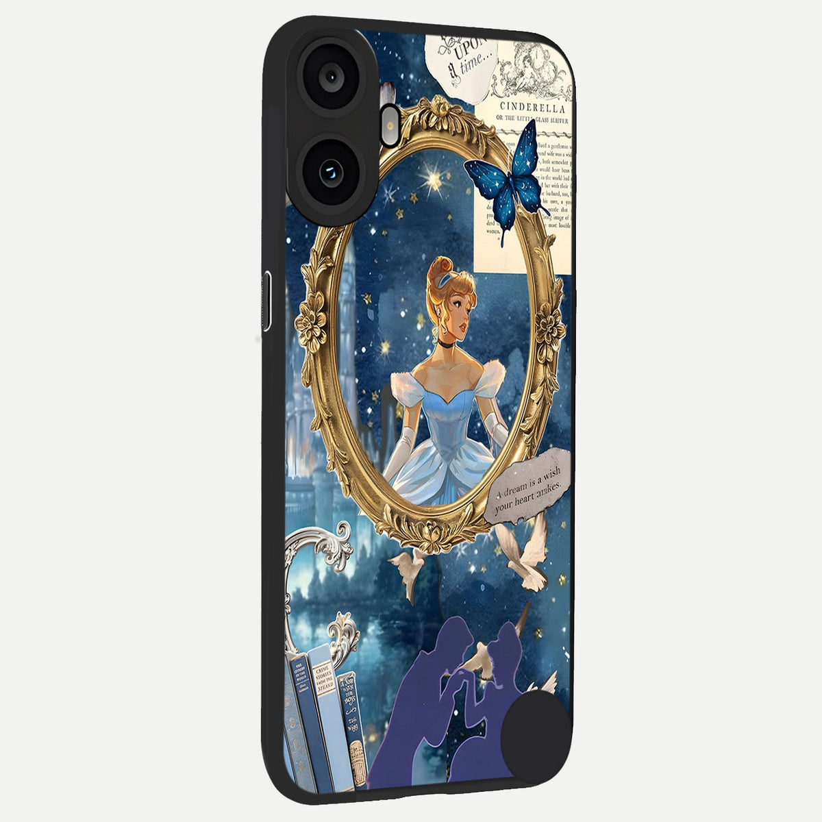 Midnight Queen back cover For CMF Phone 1 slim fit glass case with vibrant aesthetic design