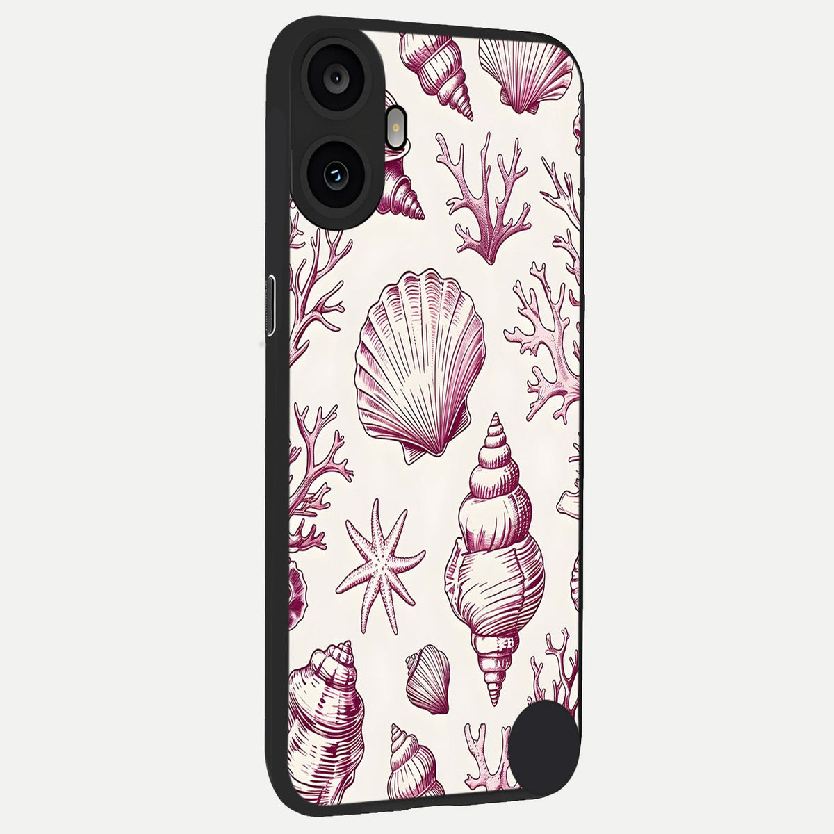 Pink Power Sparks back cover For CMF Phone 1 slim fit glass case with vibrant aesthetic design