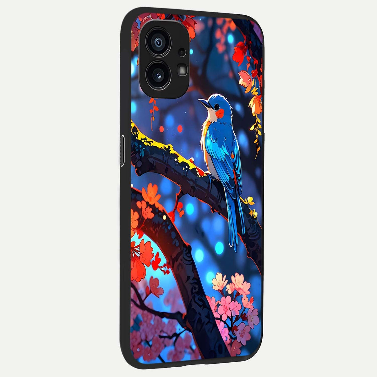 Blooming Water Drift back cover For Nothing Phone 1 slim fit glass case with vibrant aesthetic design