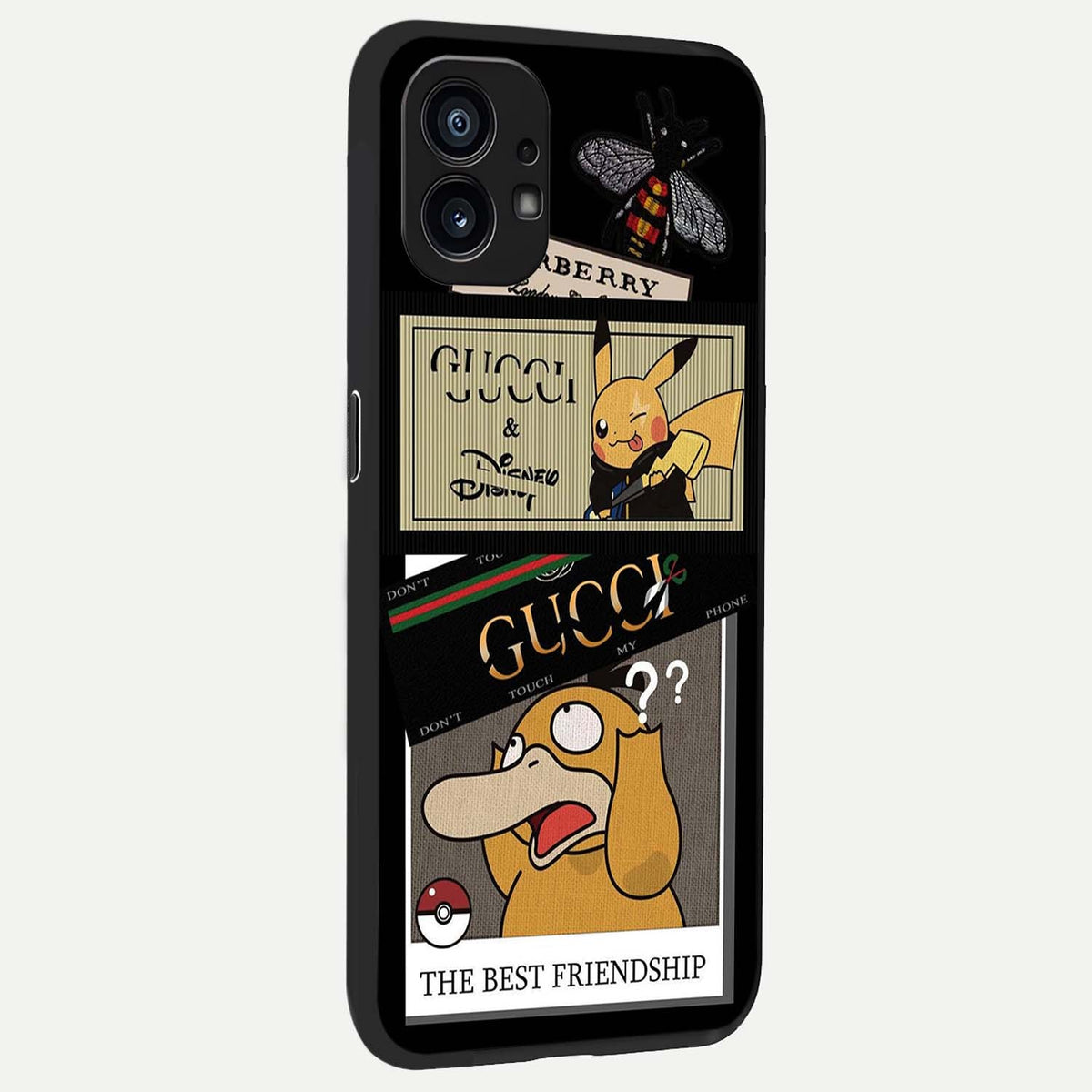 Cartoon Brand Play Mashup back cover For Nothing Phone 1 slim fit glass case with vibrant aesthetic design