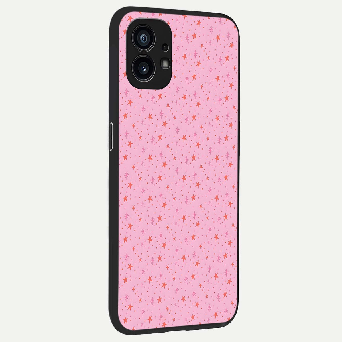 Cosmic Pink Sparkle back cover For Nothing Phone 1 slim fit glass case with vibrant aesthetic design