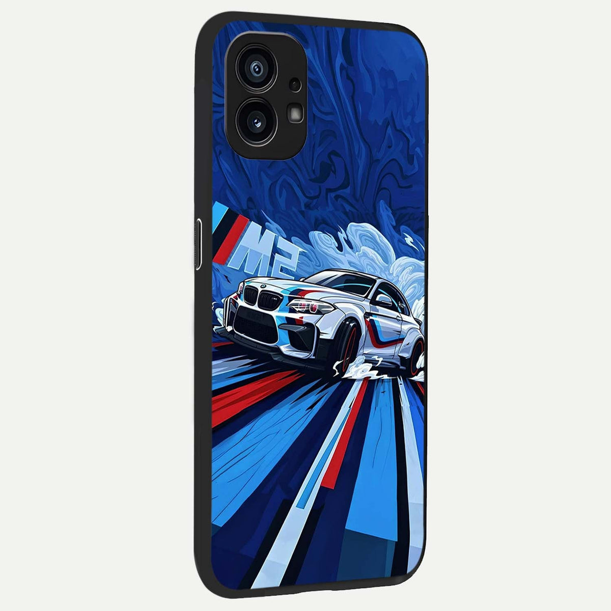 Drift Power Rush back cover For Nothing Phone 1 slim fit glass case with vibrant aesthetic design