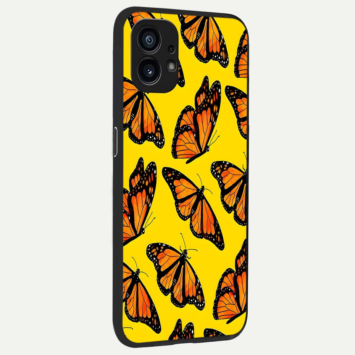 Golden Wing Flight back cover For Nothing Phone 1 slim fit glass case with vibrant aesthetic design