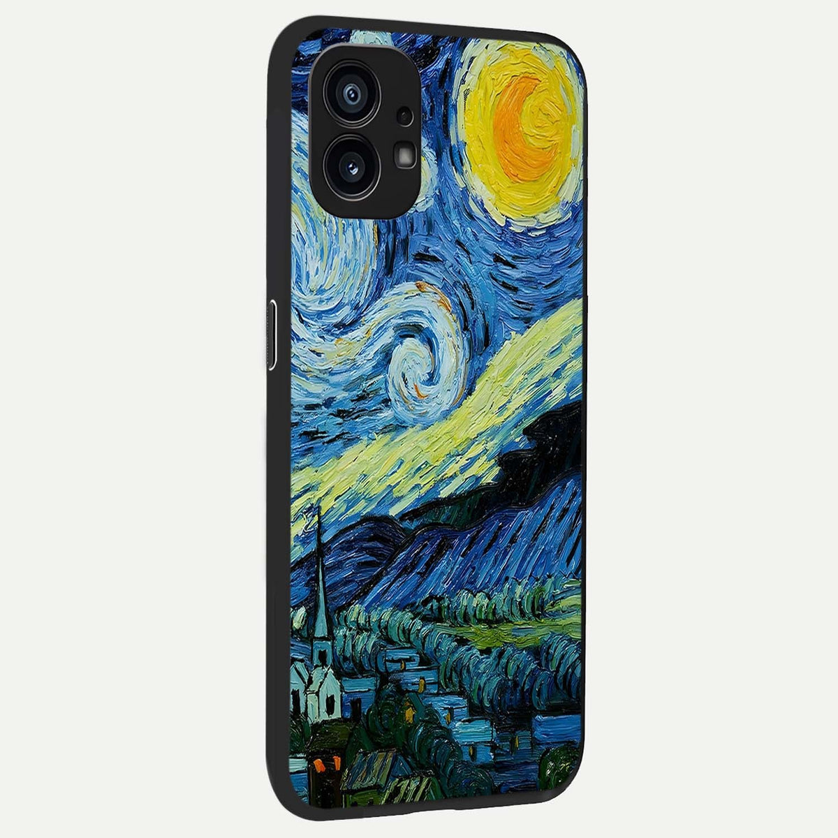 Inspired Van Gogh Art back cover For Nothing Phone 1 slim fit glass case with vibrant aesthetic design