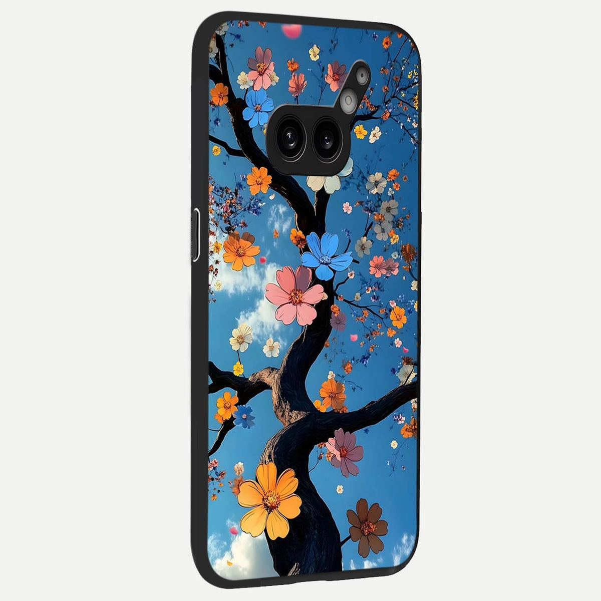 Blossom Dream Sky back cover For Nothing Phone 2A Plus slim fit glass case with vibrant aesthetic design