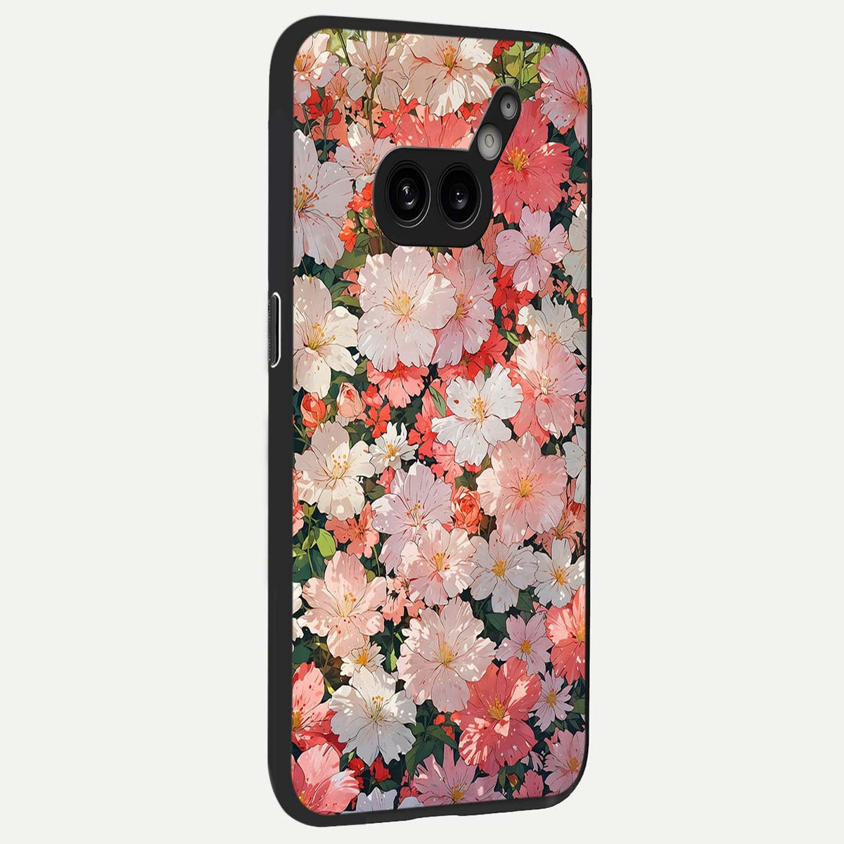 Blush Bloom Field back cover For Nothing Phone 2A Plus slim fit glass case with vibrant aesthetic design