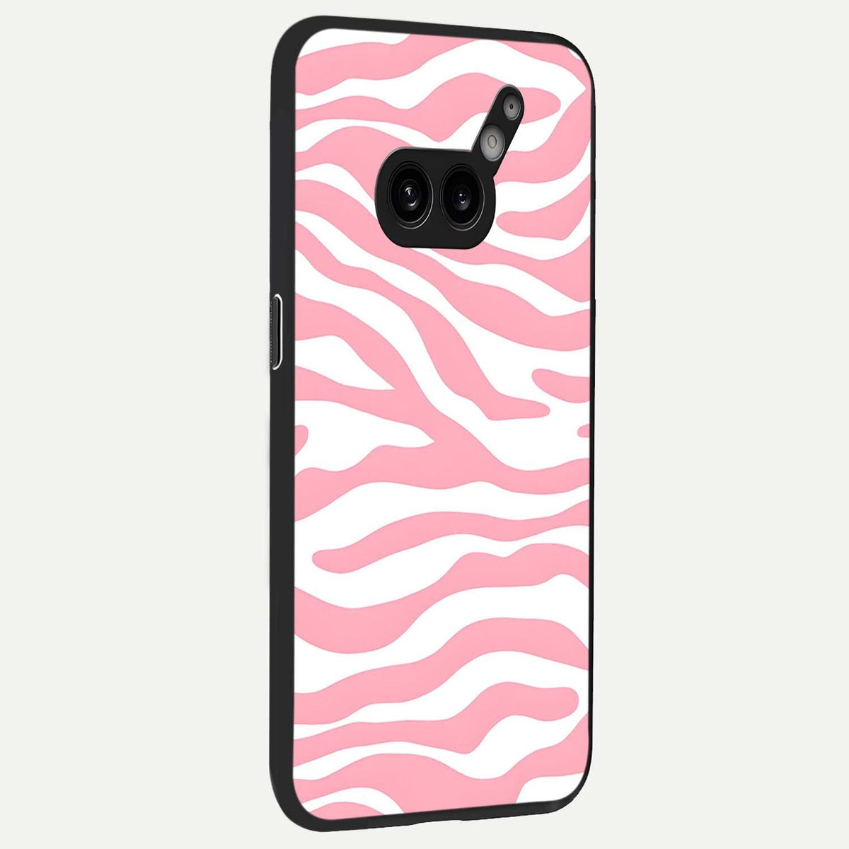 Blush Zebra Flow back cover For Nothing Phone 2A Plus slim fit glass case with vibrant aesthetic design