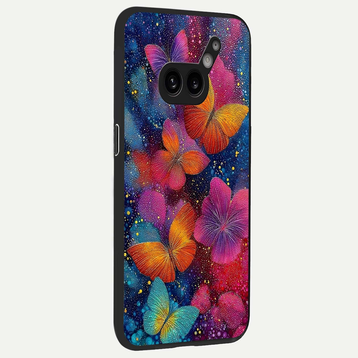 Butterfly Dream Mist back cover For Nothing Phone 2A Plus slim fit glass case with vibrant aesthetic design