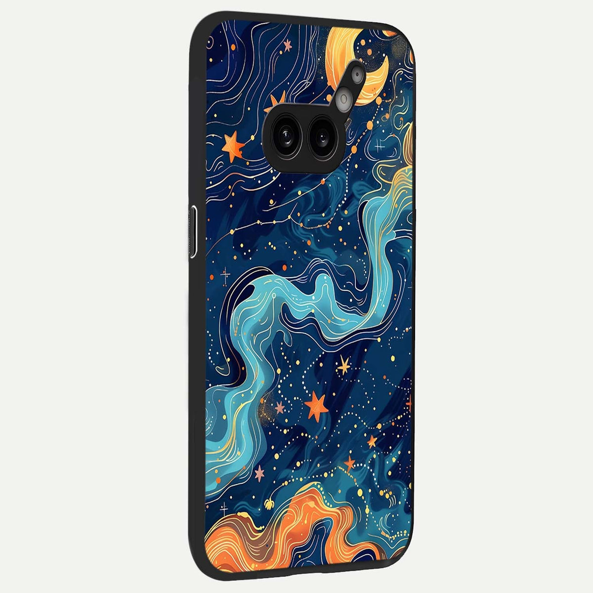Celestial Dream Flow back cover For Nothing Phone 2A Plus slim fit glass case with vibrant aesthetic design
