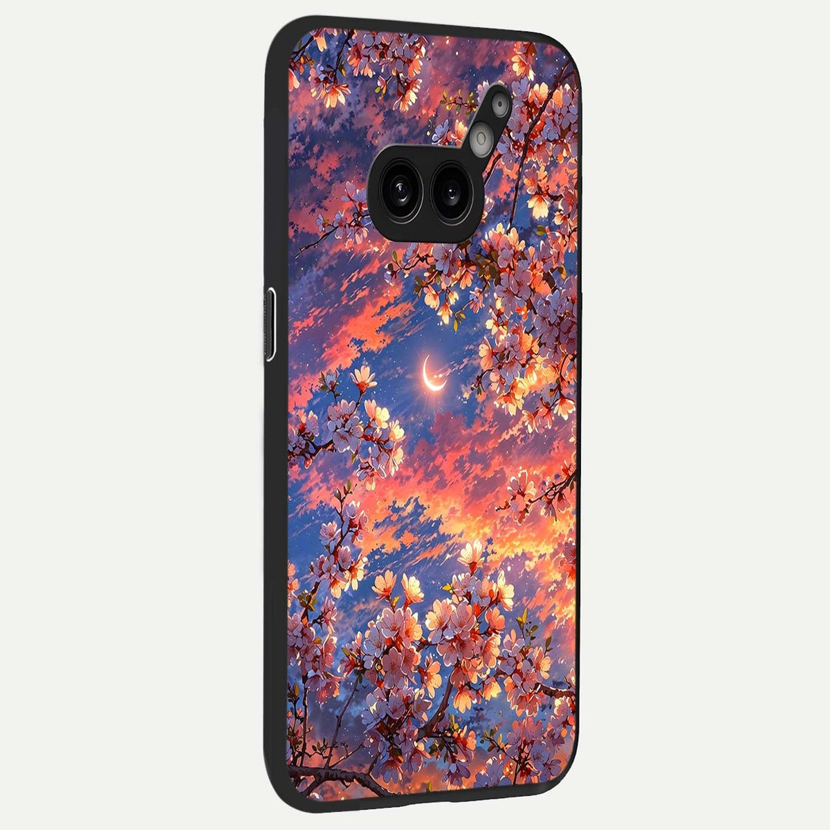 Celestial Sakura Sunset back cover For Nothing Phone 2A Plus slim fit glass case with vibrant aesthetic design