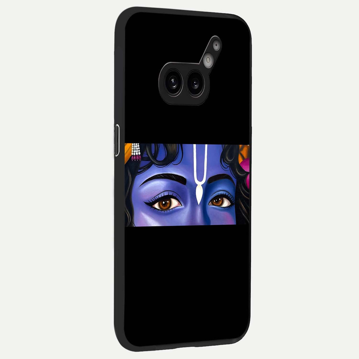 Krishna Eye back cover For Nothing Phone 2A Plus slim fit glass case with vibrant aesthetic design