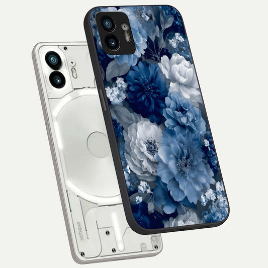 Royal Bloom Garden phone case For Nothing Phone 2 showing premium glass back cover with detailed artwork