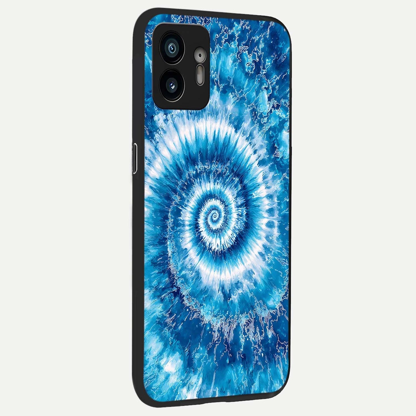 Blue Galaxy Wave back cover For Nothing Phone 2 slim fit glass case with vibrant aesthetic design