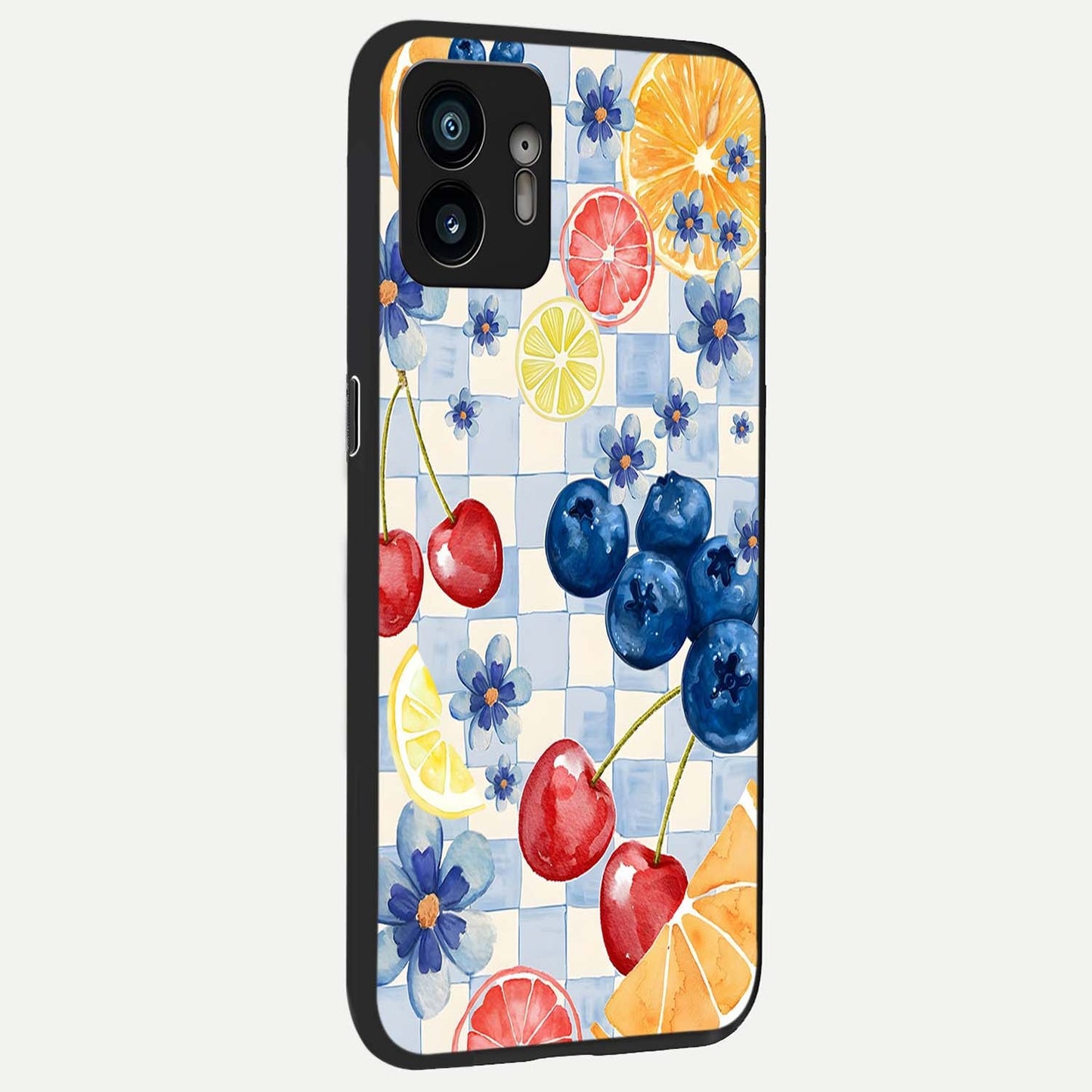 Citrus Bloom Joy back cover For Nothing Phone 2 slim fit glass case with vibrant aesthetic design