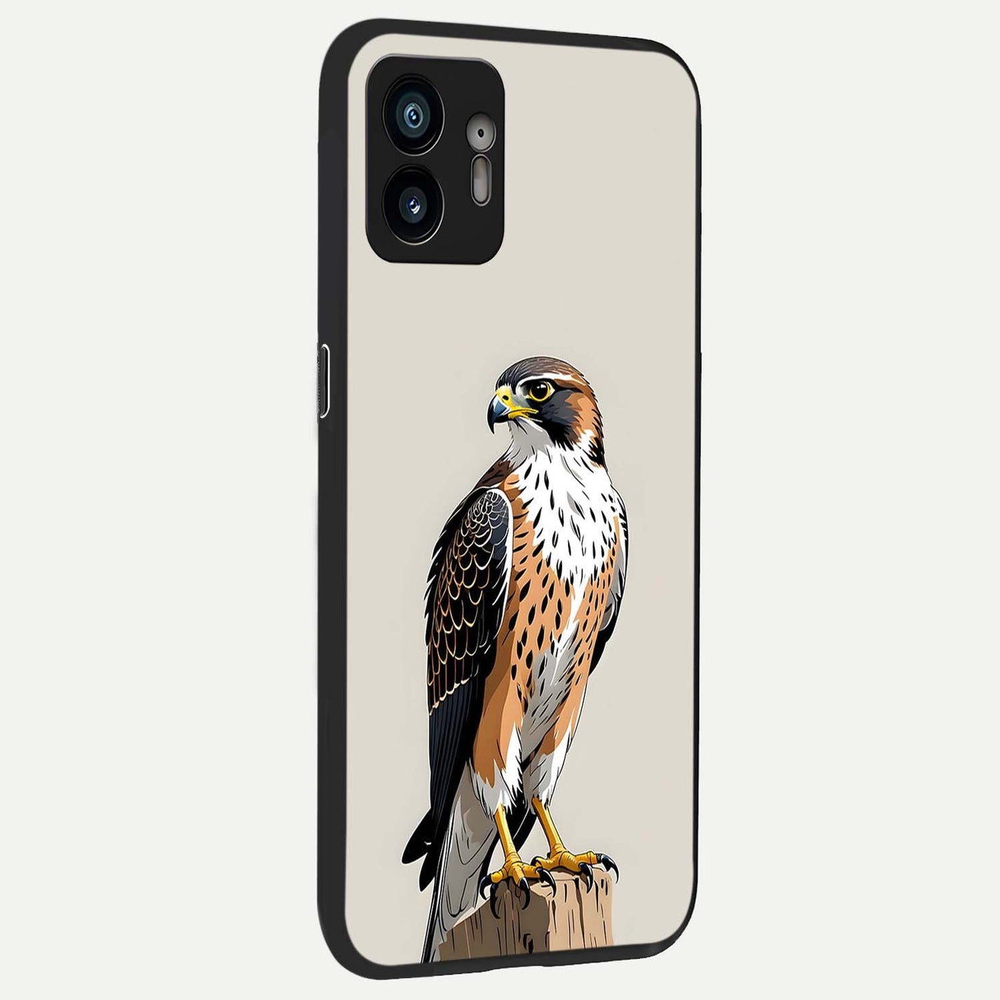 Clever Eagle back cover For Nothing Phone 2 slim fit glass case with vibrant aesthetic design