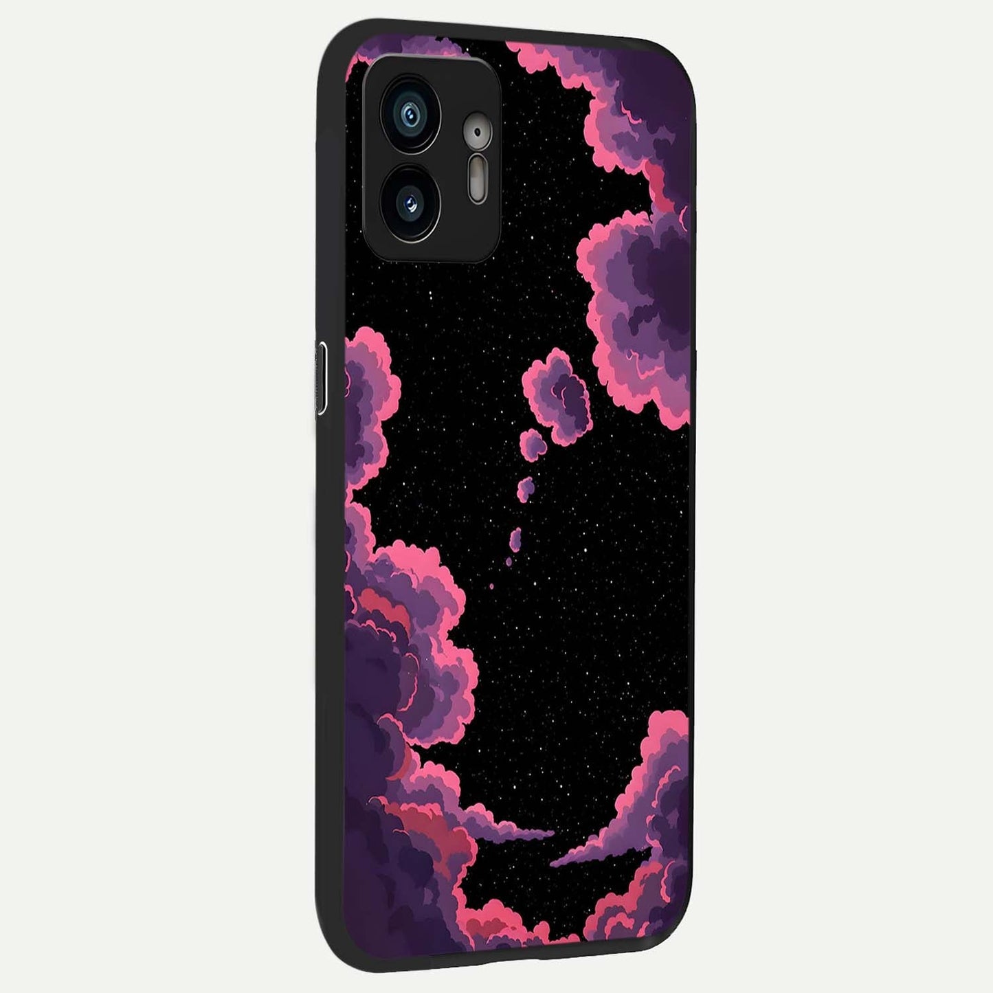 Cosmic Cloud Journey back cover For Nothing Phone 2 slim fit glass case with vibrant aesthetic design