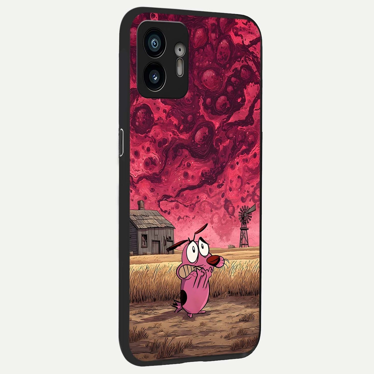 Courage Under Sky back cover For Nothing Phone 2 slim fit glass case with vibrant aesthetic design
