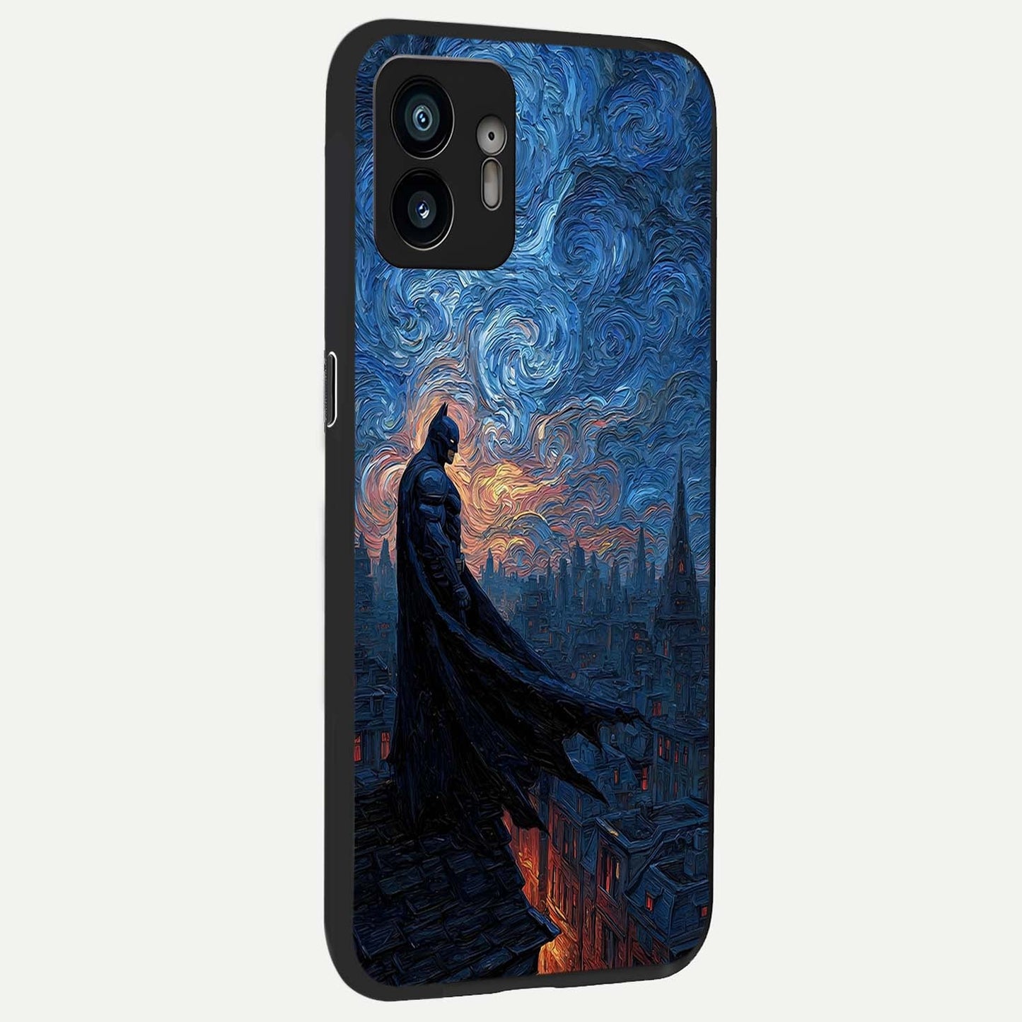Dark Knight Dusk back cover For Nothing Phone 2 slim fit glass case with vibrant aesthetic design
