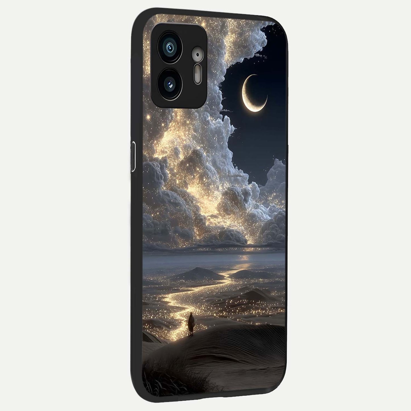 Moonlight Spark Path back cover For Nothing Phone 2 slim fit glass case with vibrant aesthetic design