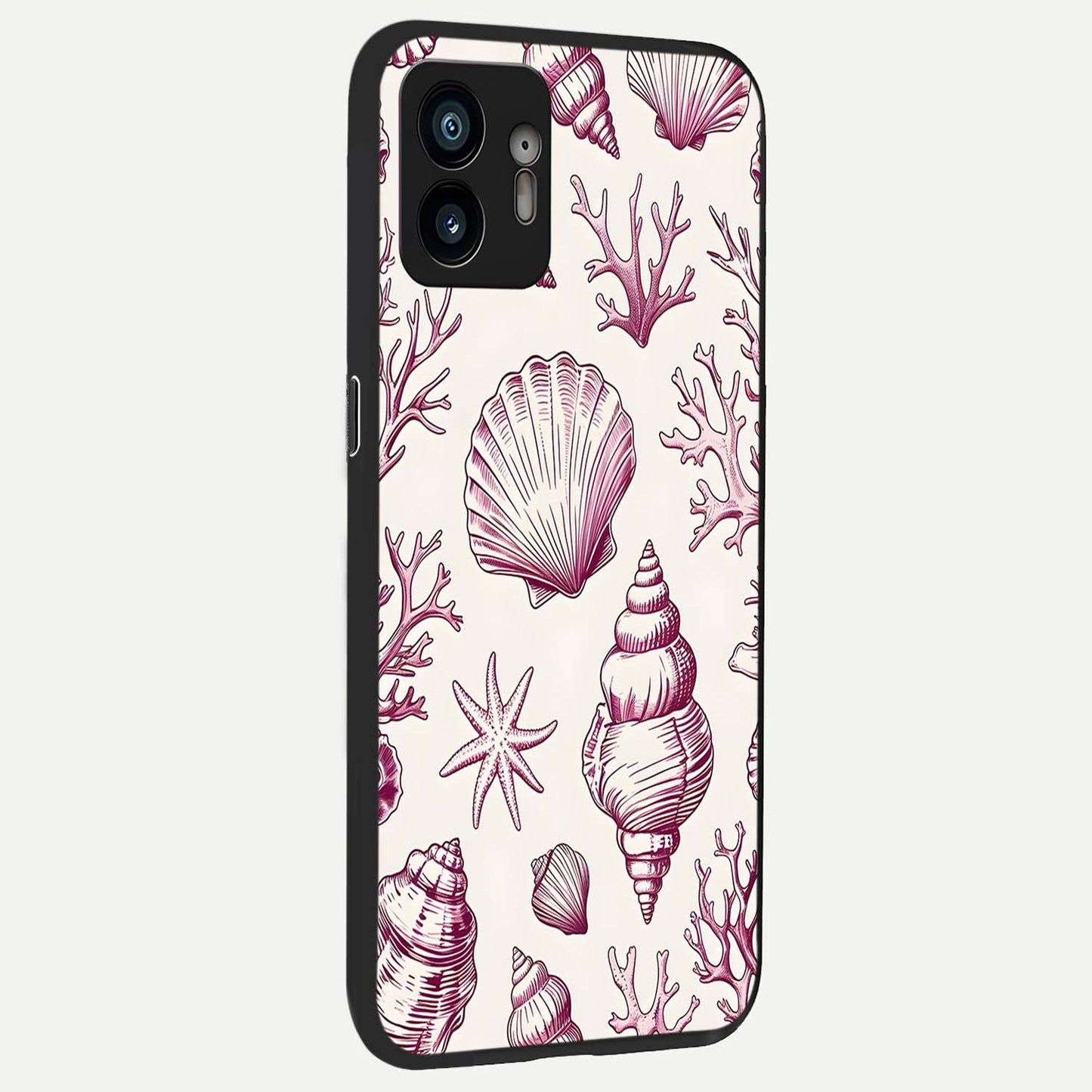 Pink Moo Magic back cover For Nothing Phone 2 slim fit glass case with vibrant aesthetic design