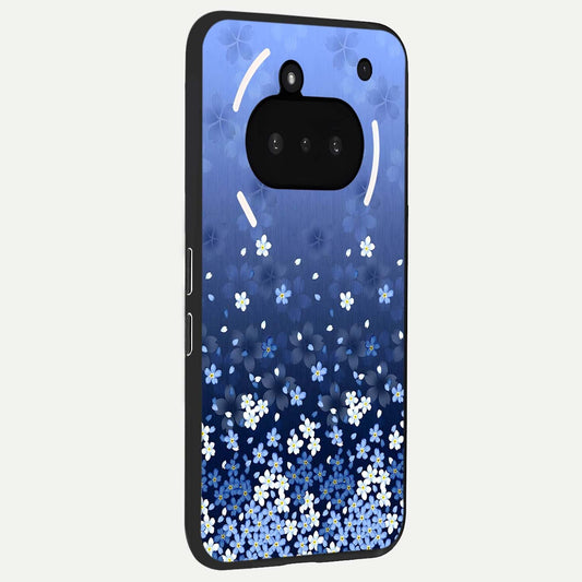 Blue Starry phone case For Nothing Phone 3A showing premium glass back cover with detailed artwork