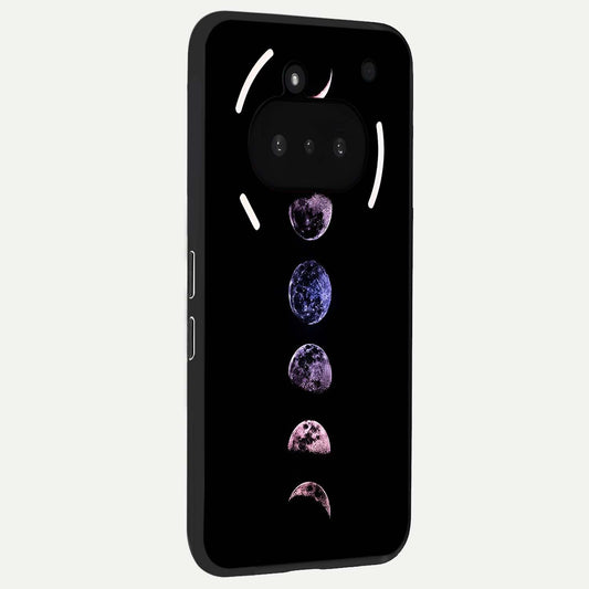 Crimson All Planets phone case For Nothing Phone 3A showing premium glass back cover with detailed artwork
