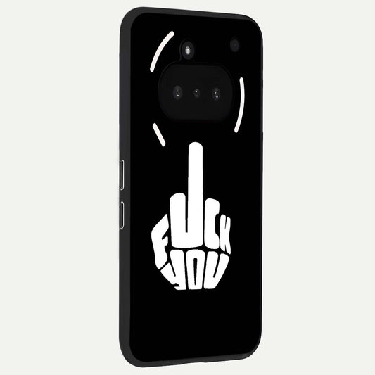Rebel Mode On phone case For Nothing Phone 3A showing premium glass back cover with detailed artwork