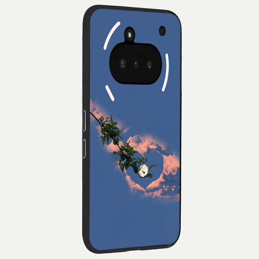Sky Under Tree phone case For Nothing Phone 3A showing premium glass back cover with detailed artwork
