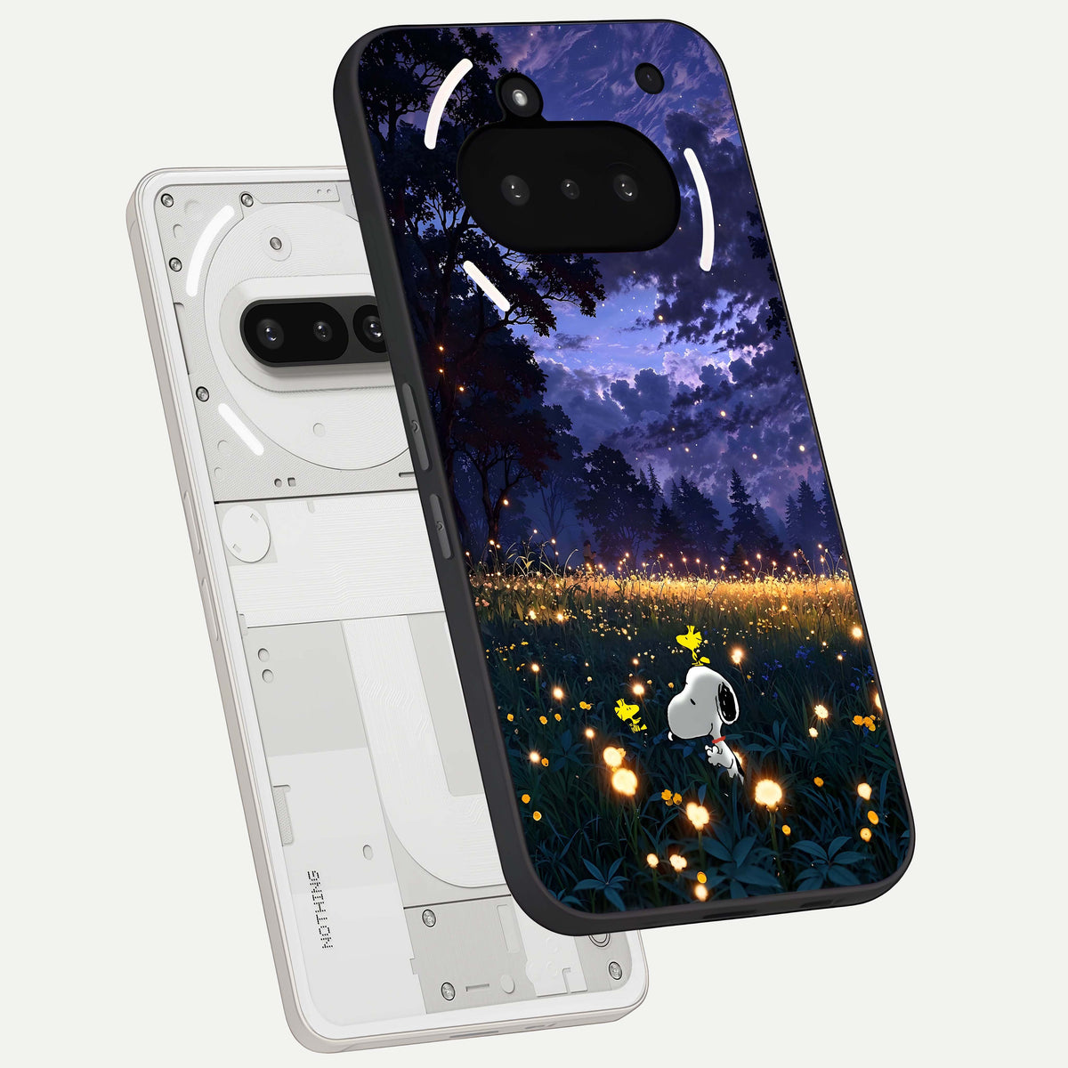 Firefly Meadow Magic back cover For Nothing Phone 3A slim fit glass case with vibrant aesthetic design