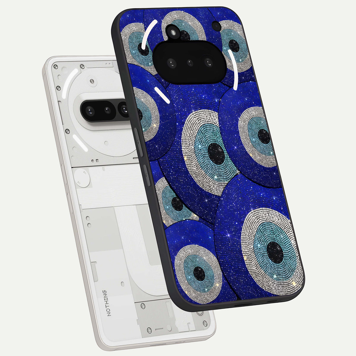 Galaxy Eye Flow back cover For Nothing Phone 3A slim fit glass case with vibrant aesthetic design