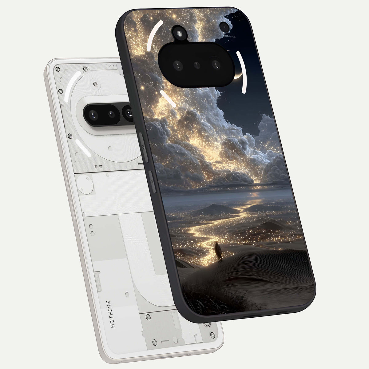 Moonlight Spark Path back cover For Nothing Phone 3A slim fit glass case with vibrant aesthetic design
