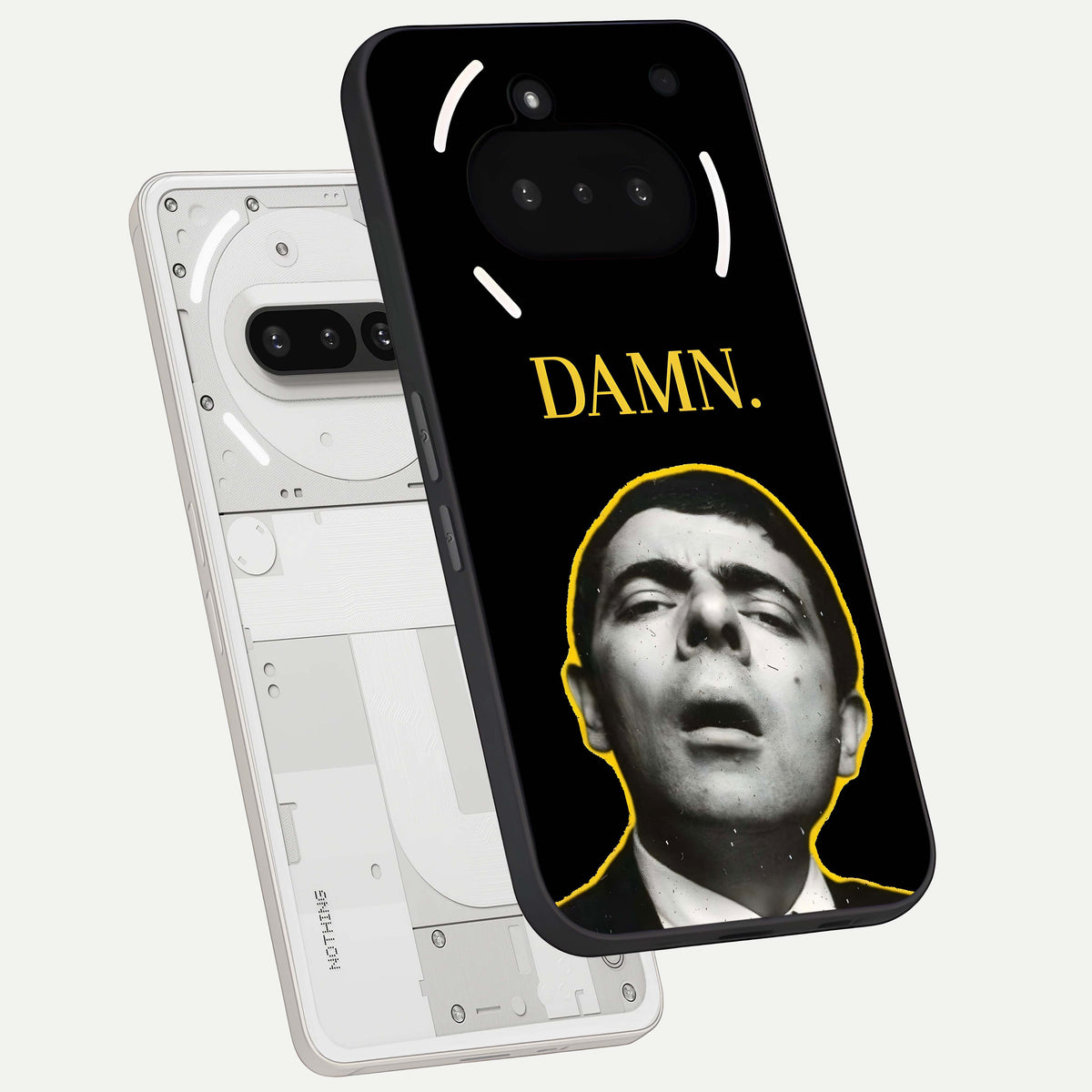 Mr Bean Damn back cover For Nothing Phone 3A slim fit glass case with vibrant aesthetic design