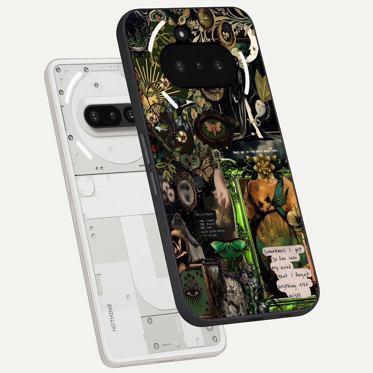 Mystic Woods Secret back cover For Nothing Phone 3A slim fit glass case with vibrant aesthetic design