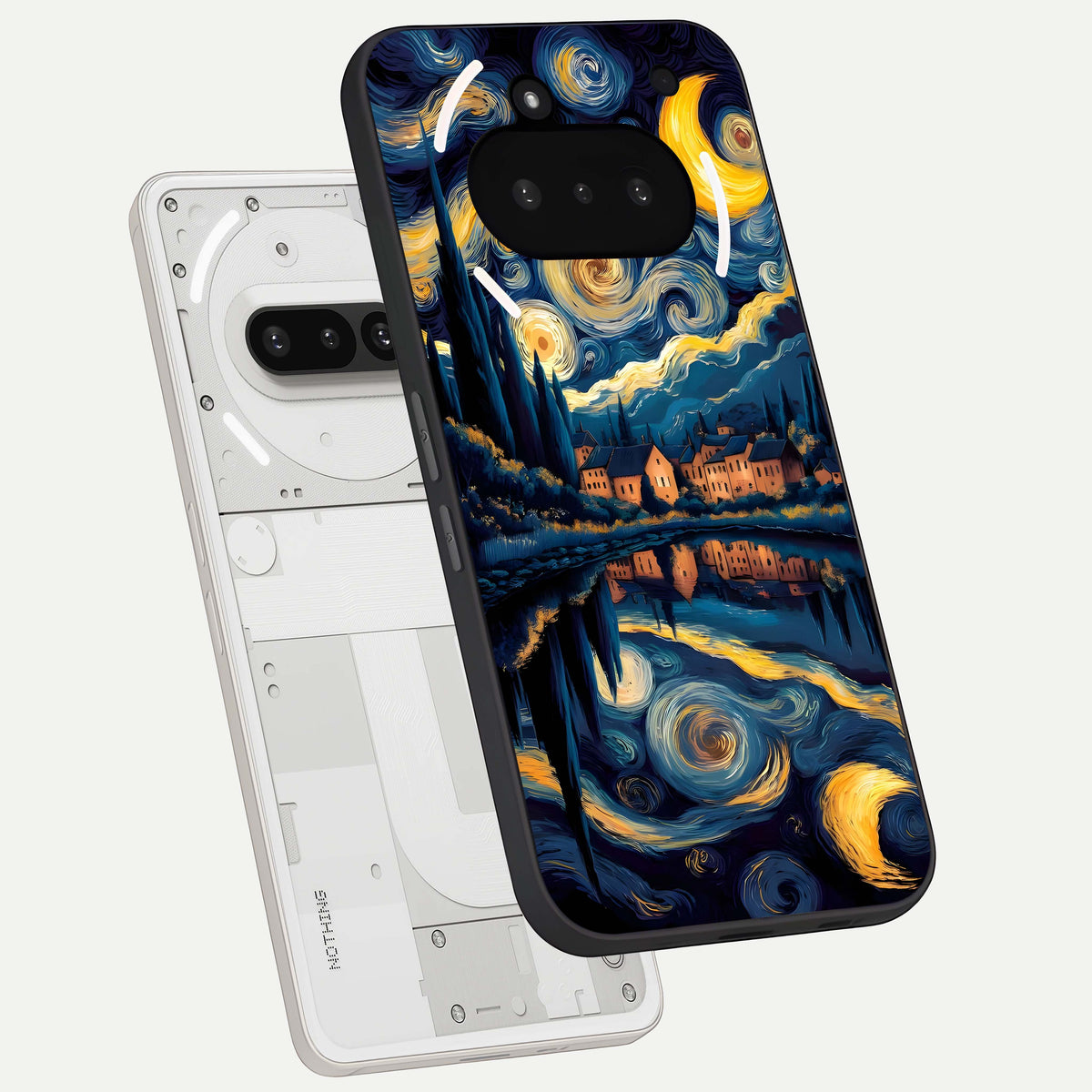 Starry Sky Serenity back cover For Nothing Phone 3A slim fit glass case with vibrant aesthetic design