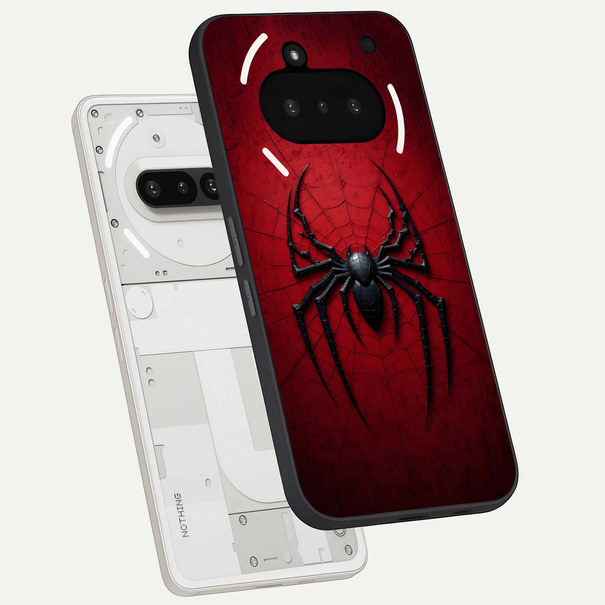 Superhero Web Emblem back cover For Nothing Phone 3A slim fit glass case with vibrant aesthetic design