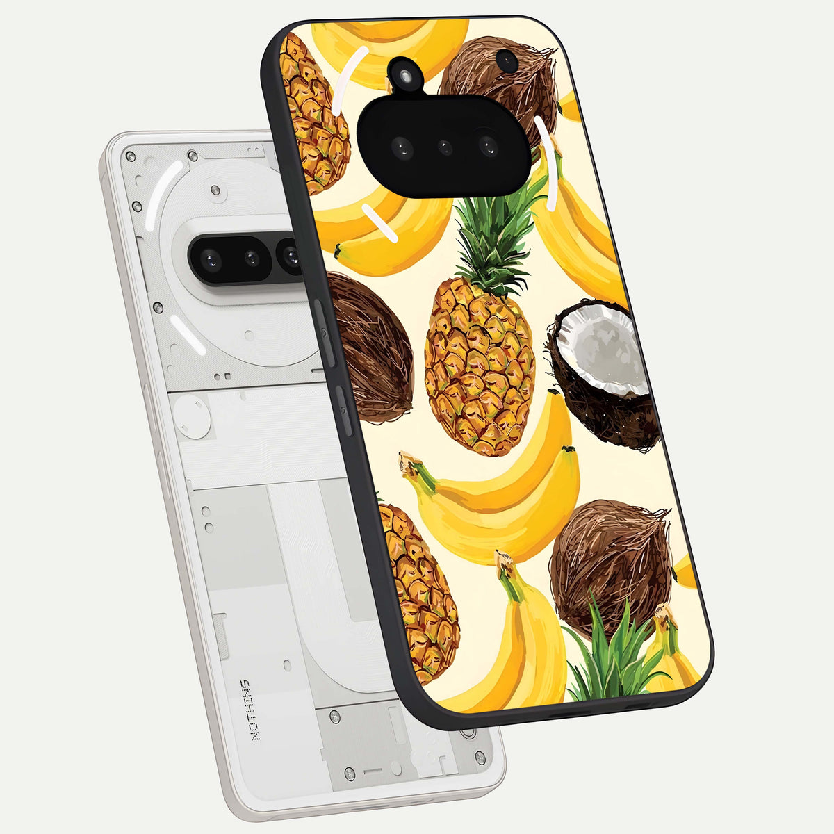 Tropical Fruit Mood back cover For Nothing Phone 3A slim fit glass case with vibrant aesthetic design
