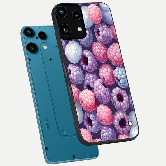 Berry Candy Pop phone case For Nothing Phone 3A Lite showing premium glass back cover with detailed artwork