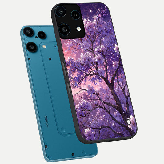 Blossom Tree phone case For Nothing Phone 3A Lite showing premium glass back cover with detailed artwork