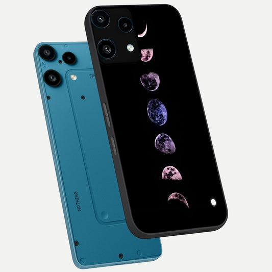 Crimson All Planets phone case For Nothing Phone 3A Lite showing premium glass back cover with detailed artwork