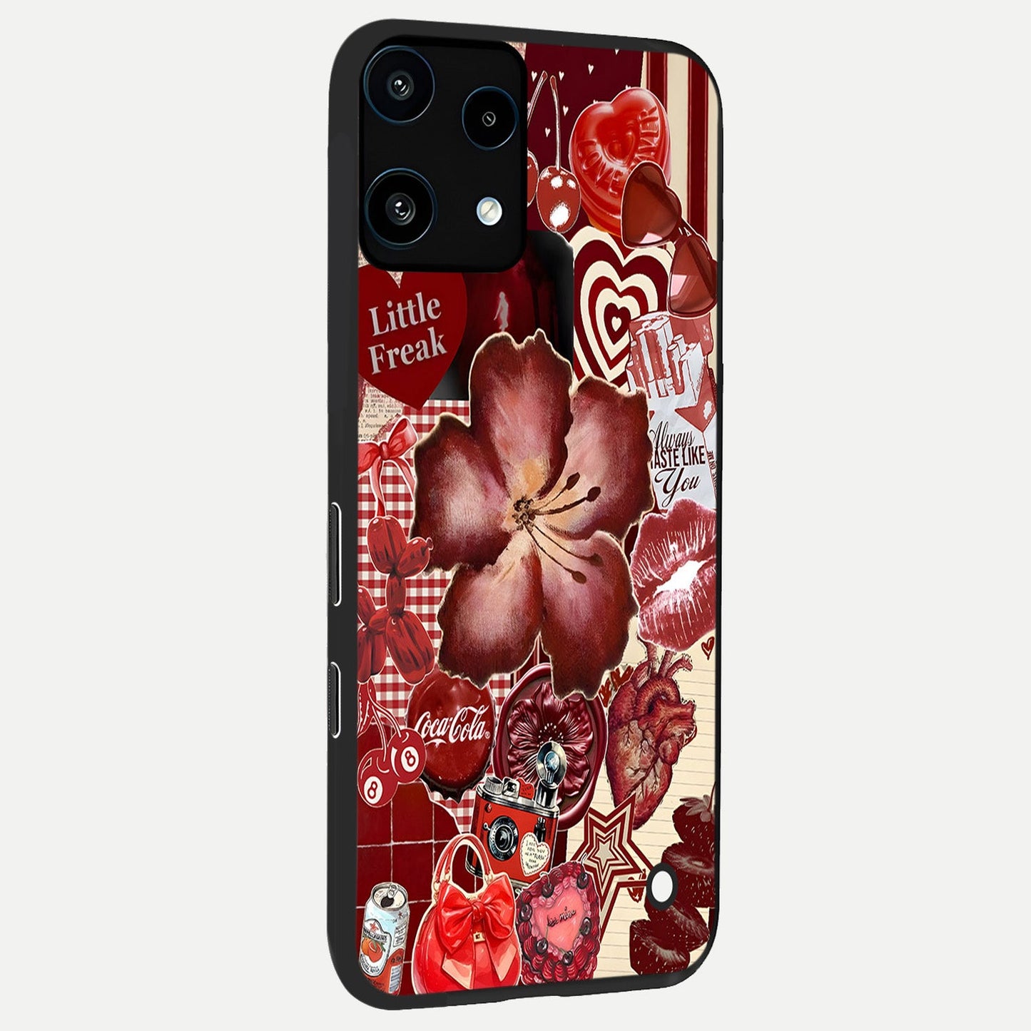 Aesthetic Little Freak back cover For Nothing Phone 3A Lite slim fit glass case with vibrant aesthetic design