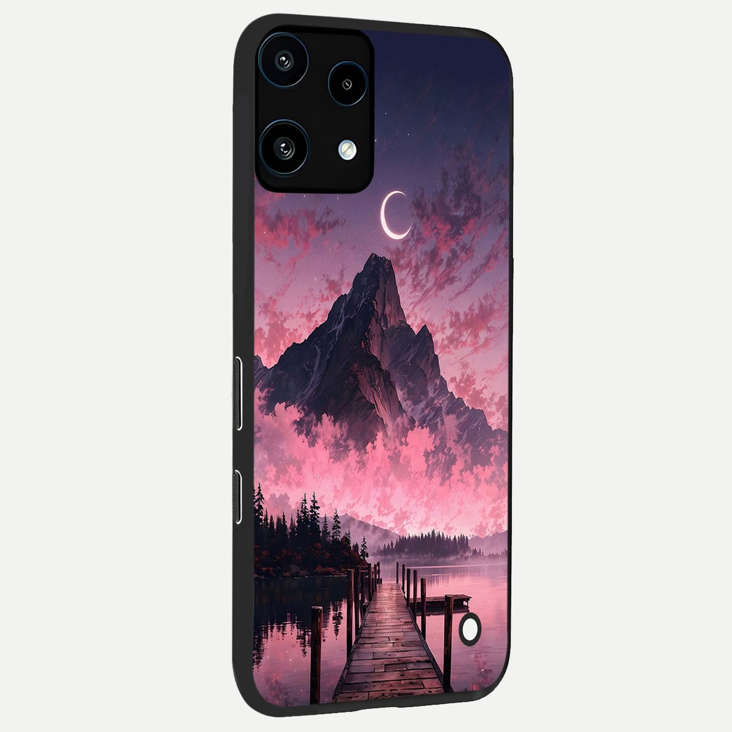 Beautiful Mountain View back cover For Nothing Phone 3A Lite slim fit glass case with vibrant aesthetic design