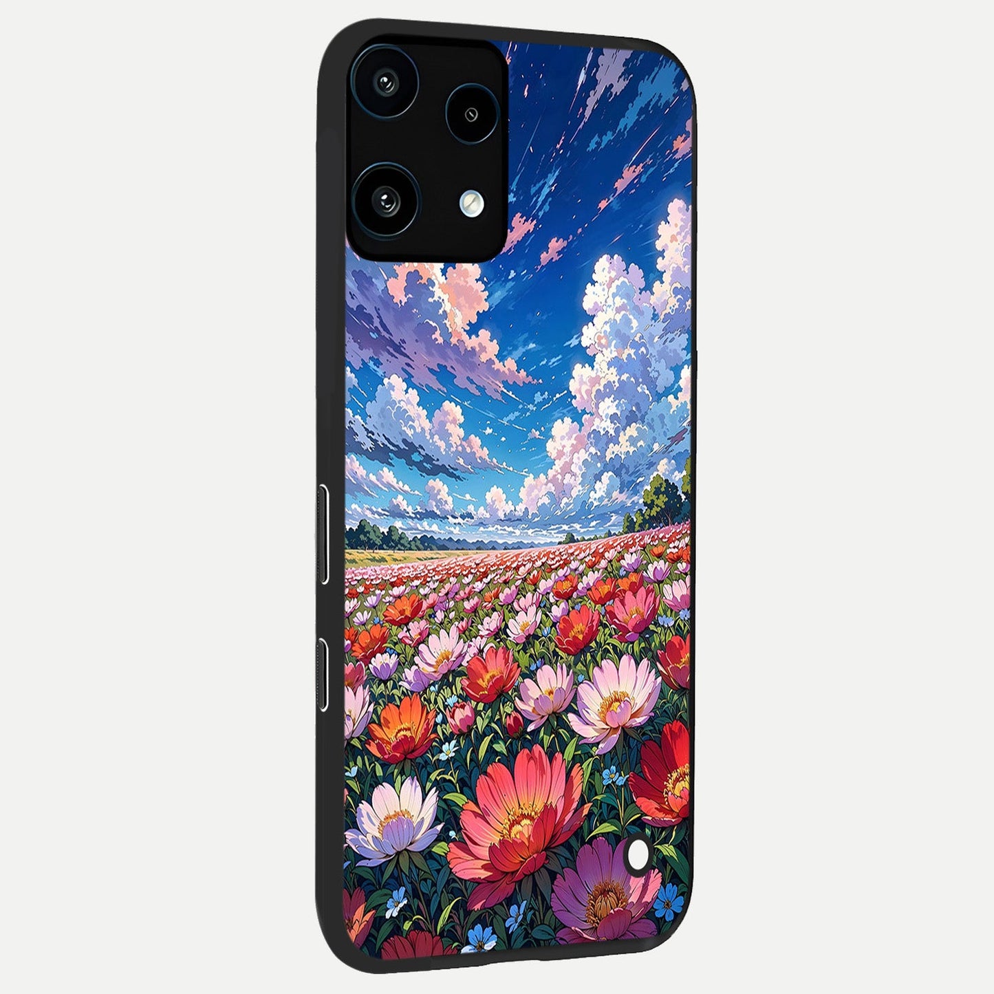 Blossom Sky Field back cover For Nothing Phone 3A Lite slim fit glass case with vibrant aesthetic design