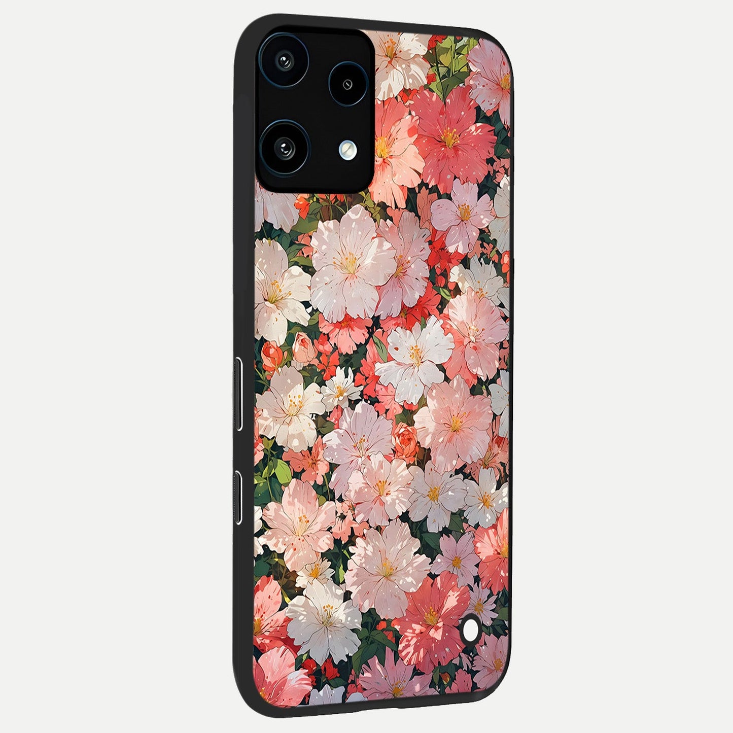 Blush Bloom Field back cover For Nothing Phone 3A Lite slim fit glass case with vibrant aesthetic design