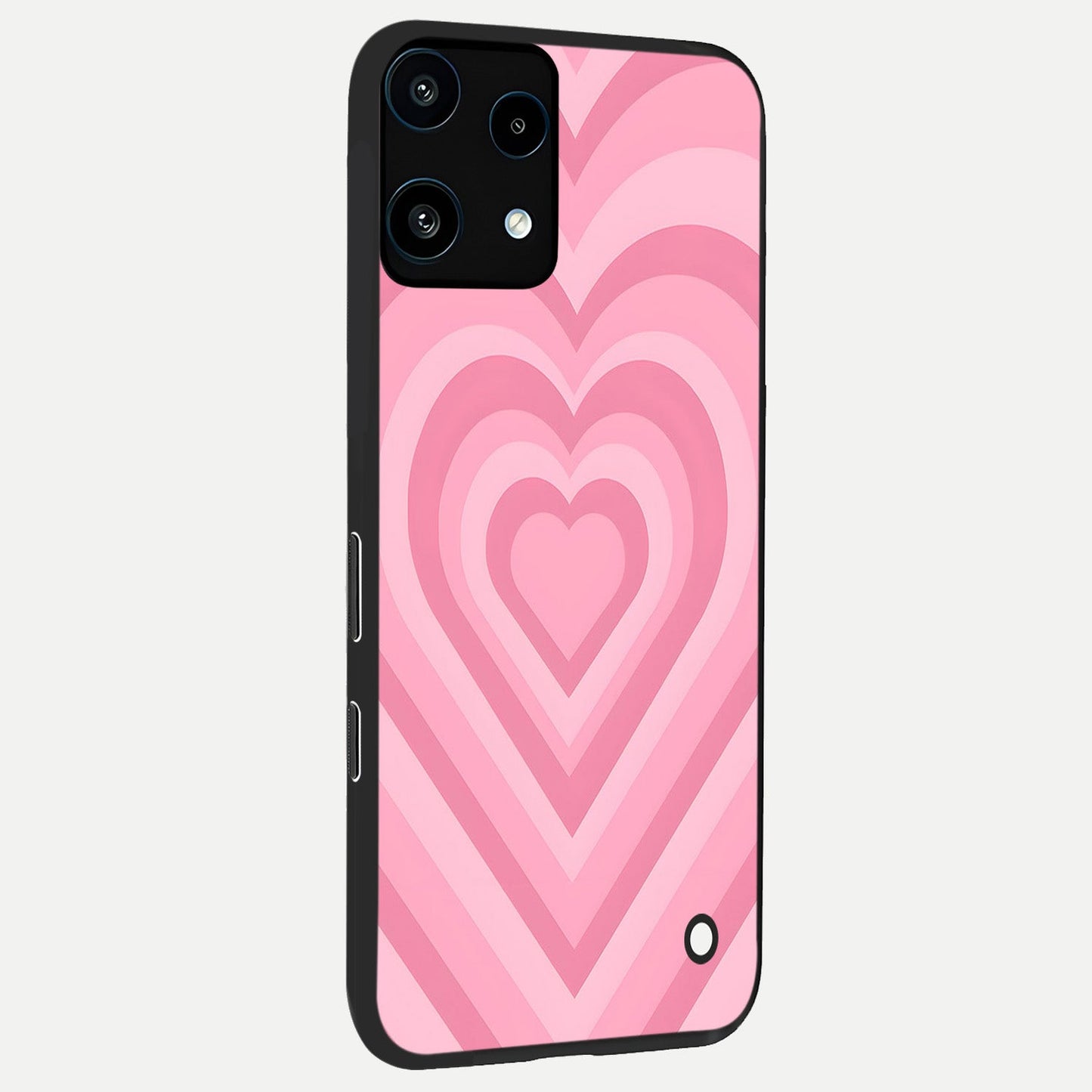 Blush Heart Waves back cover For Nothing Phone 3A Lite slim fit glass case with vibrant aesthetic design