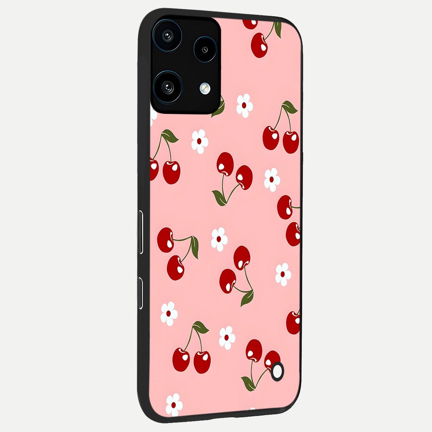 Cherry Love Mood back cover For Nothing Phone 3A Lite slim fit glass case with vibrant aesthetic design
