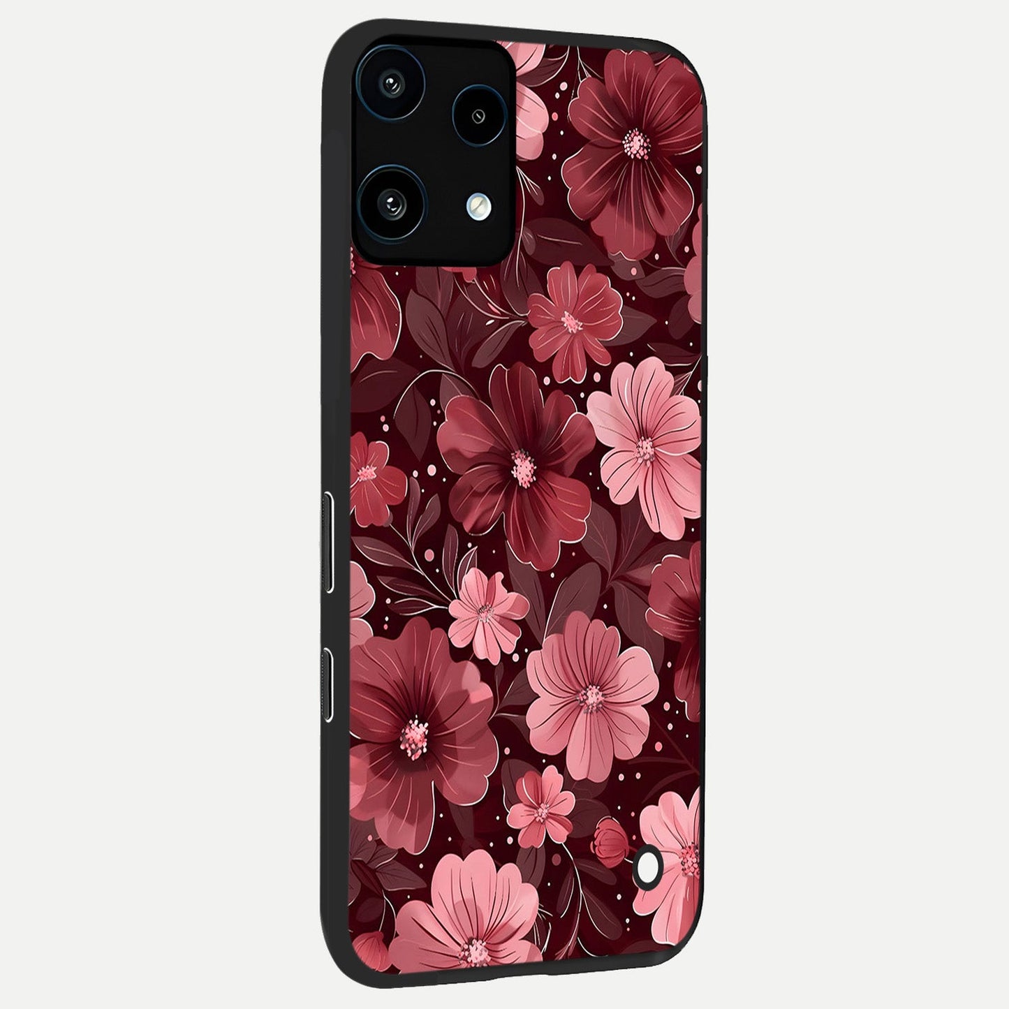 Flower Blush Bloom back cover For Nothing Phone 3A Lite slim fit glass case with vibrant aesthetic design